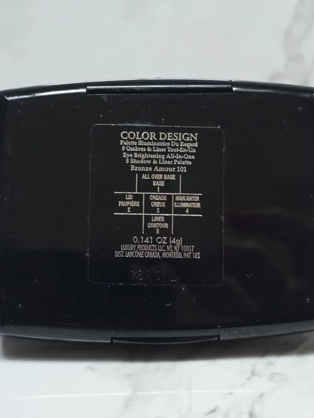 Lancome BRONZE AMOUR 101 5 Shadow & Liner Palette (0.14 oz.)